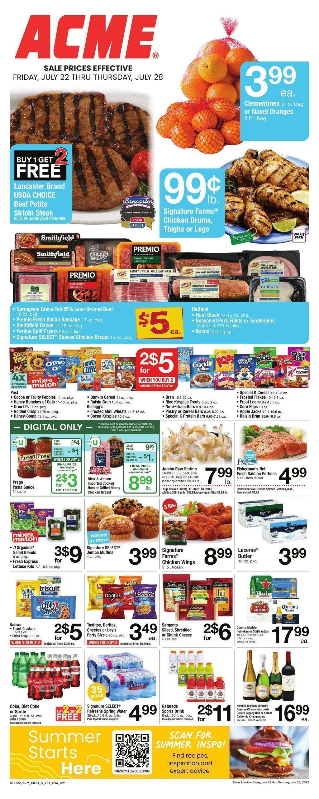 ACME Markets Weekly Ad from July 22