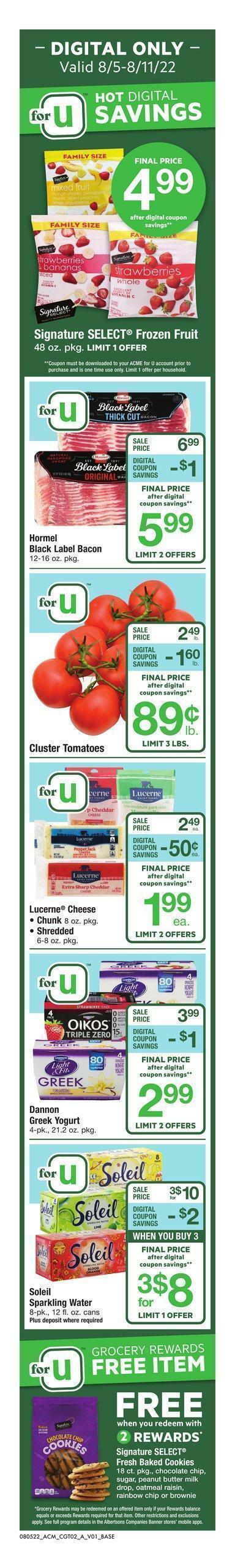 ACME Markets Weekly Ad from August 5