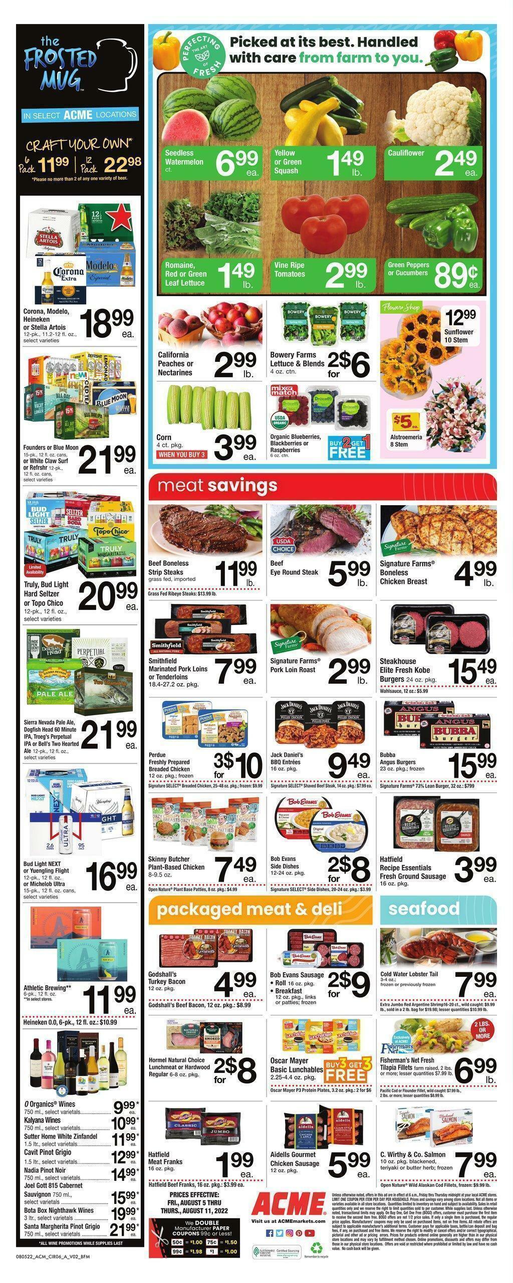 ACME Markets Weekly Ad from August 5