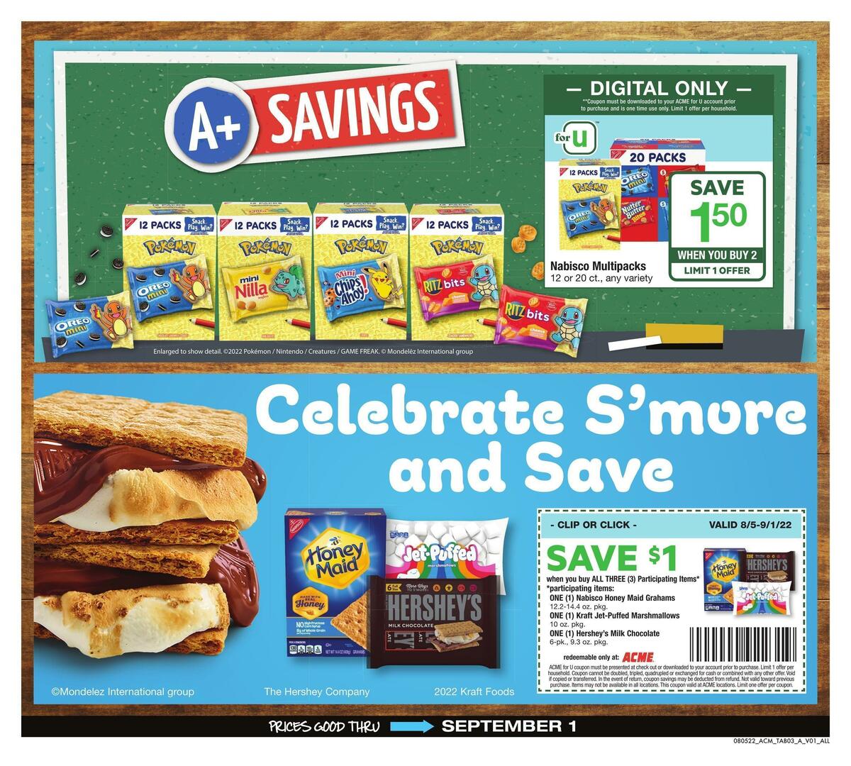 ACME Markets Big Book of Savings Weekly Ad from August 5