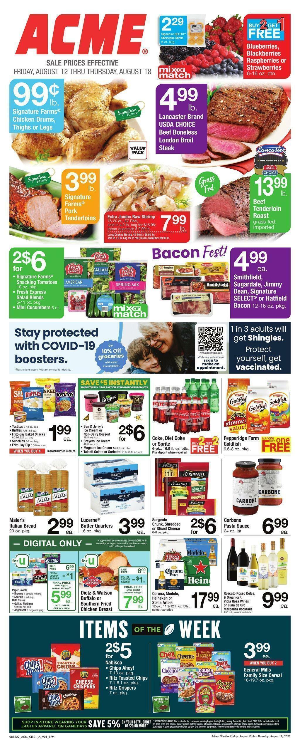 ACME Markets Weekly Ad from August 12