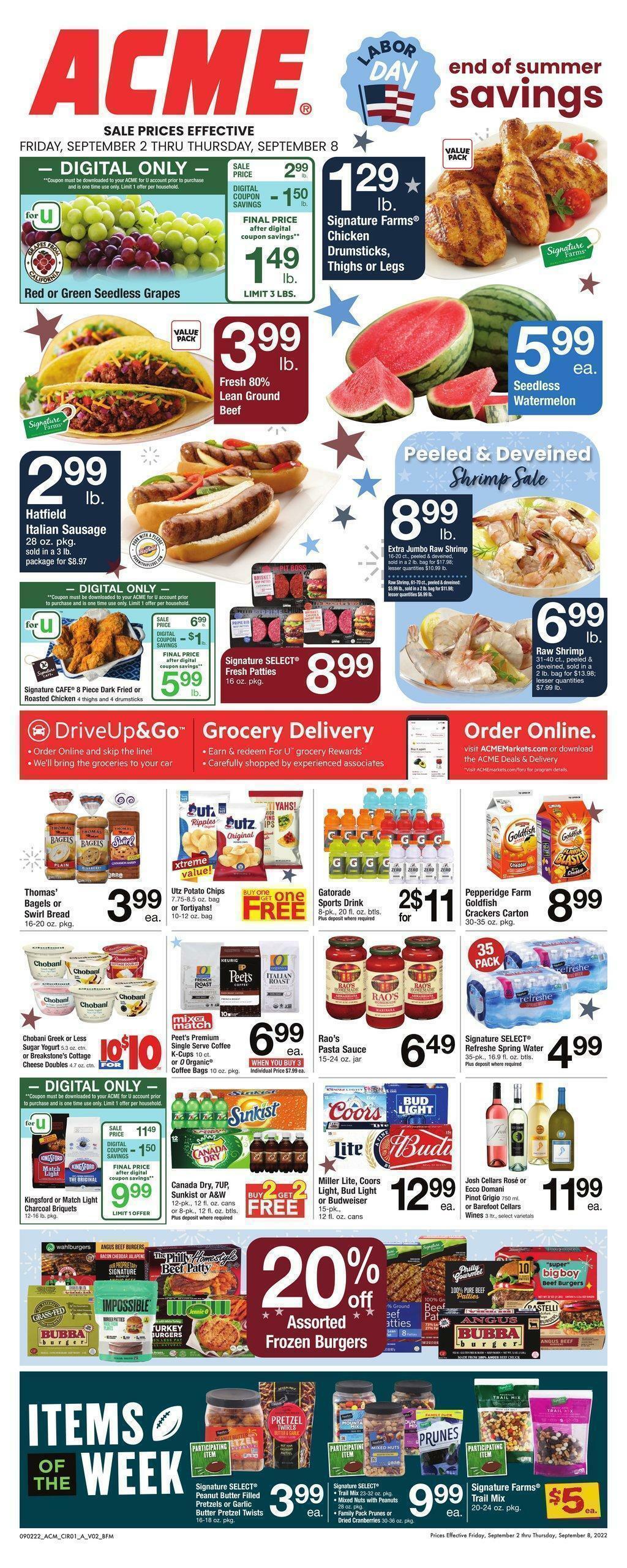 ACME Markets Weekly Ad from September 2