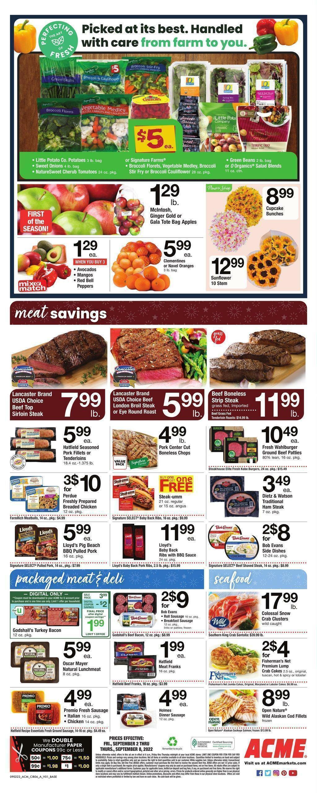 ACME Markets Weekly Ad from September 2