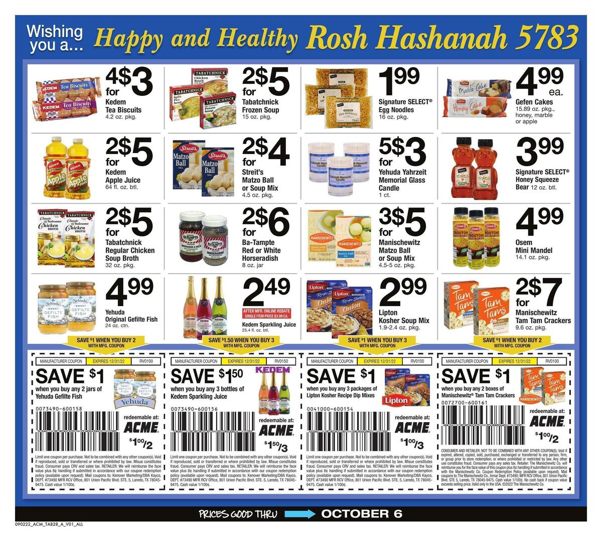 ACME Markets Big Book of Savings Weekly Ad from September 2
