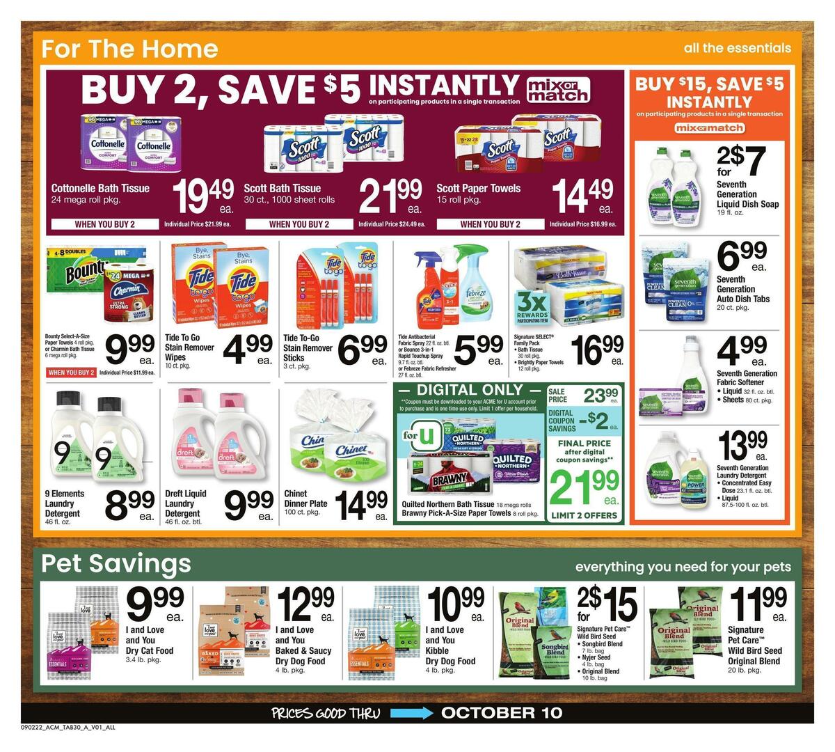 ACME Markets Big Book of Savings Weekly Ad from September 2