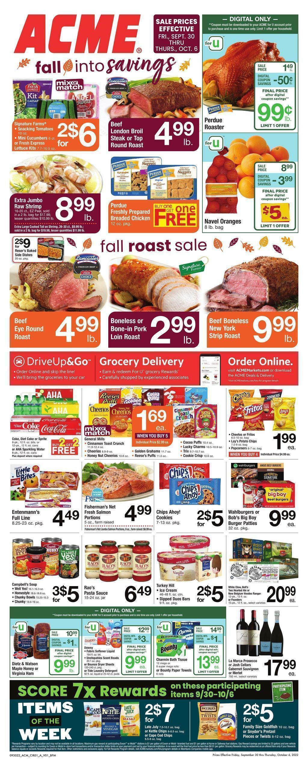 ACME Markets Weekly Ad from September 30