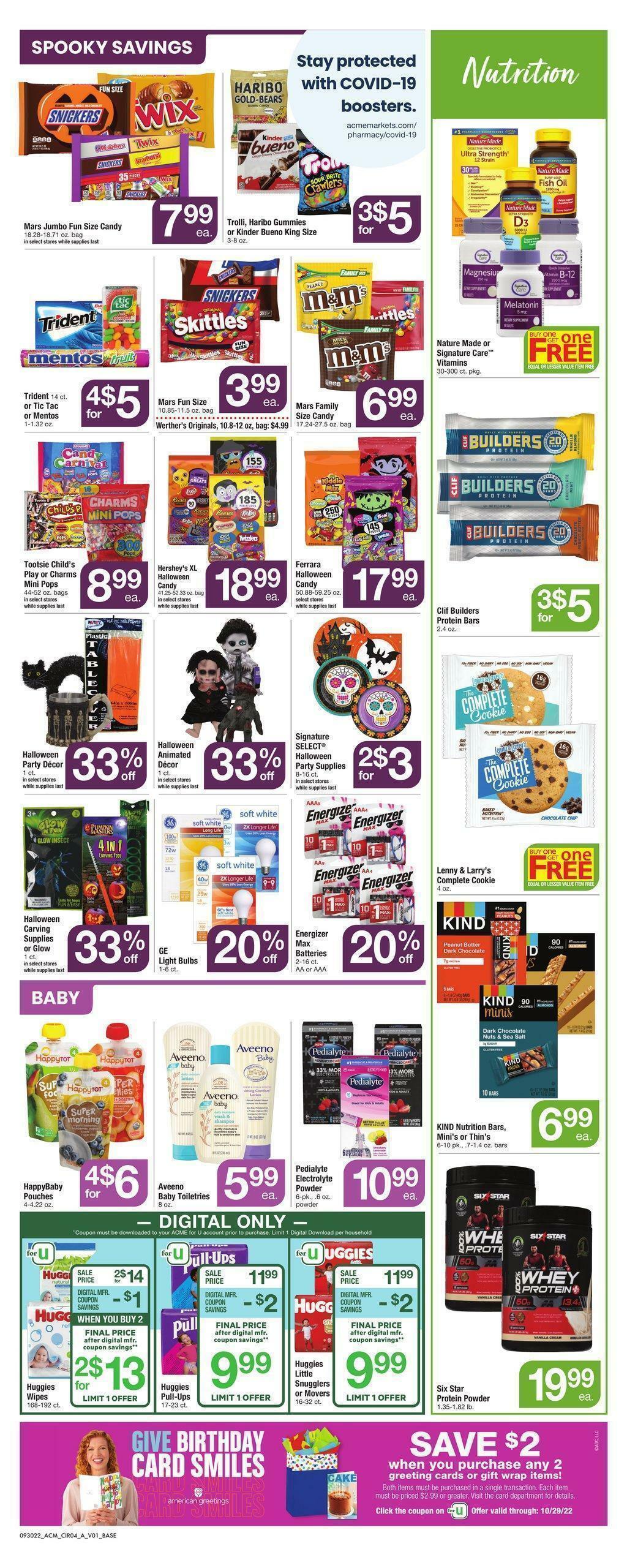 ACME Markets Weekly Ad from September 30
