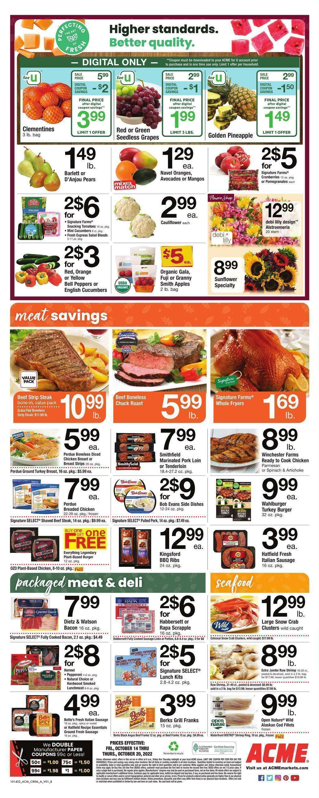 ACME Markets Weekly Ad from October 14