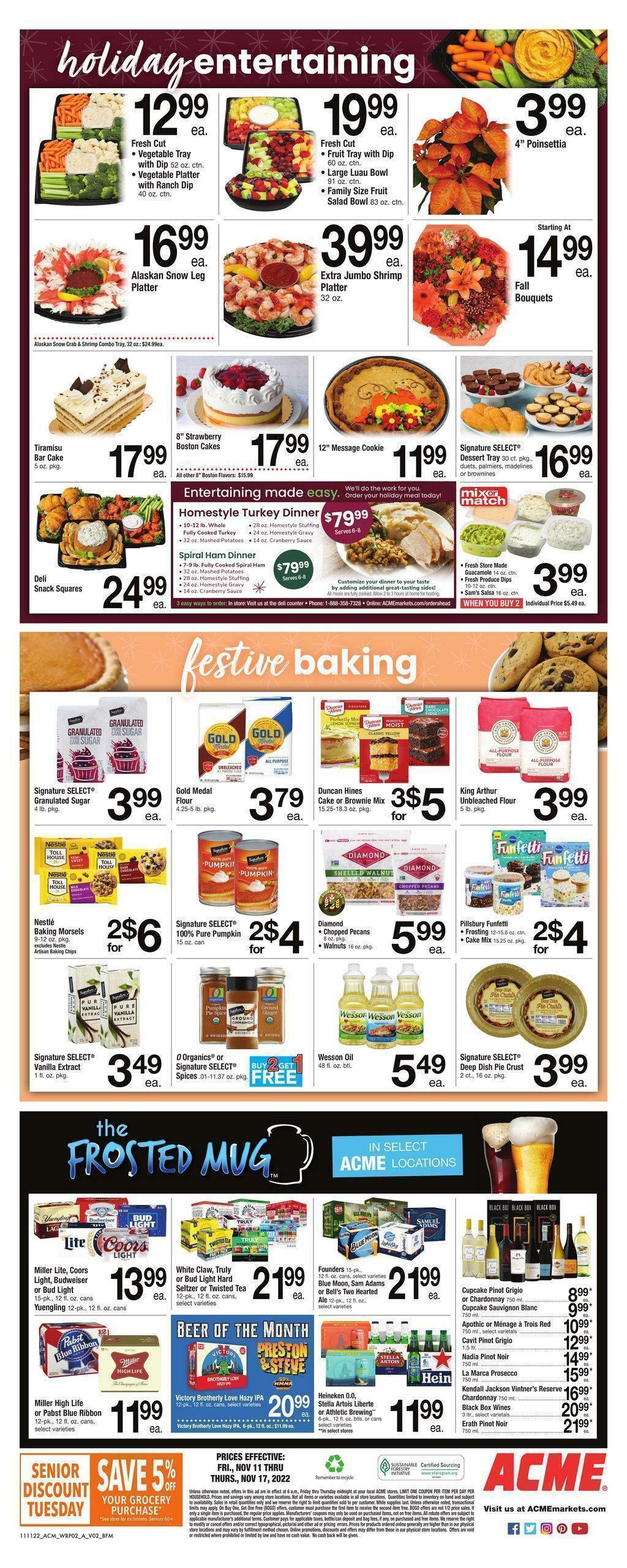 ACME Markets Weekly Ad from November 11