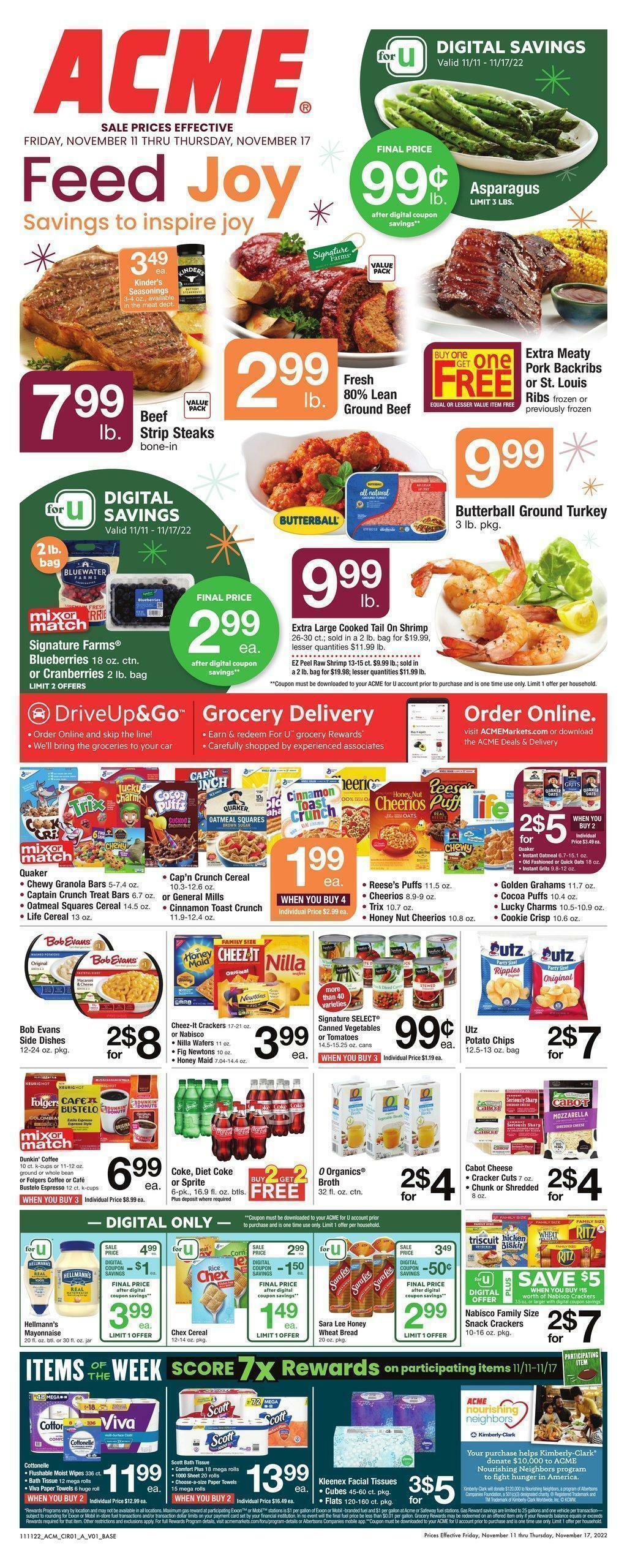 ACME Markets Weekly Ad from November 11