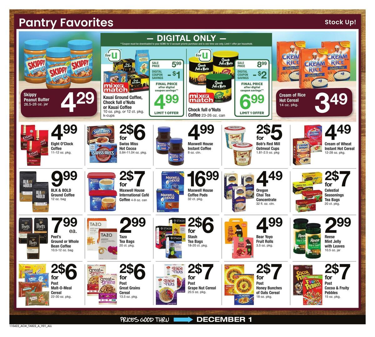 ACME Markets Big Book of Savings Weekly Ad from November 4