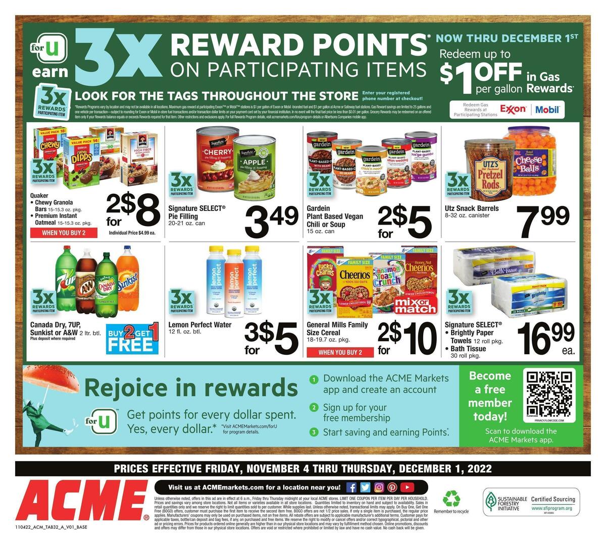 ACME Markets Big Book of Savings Weekly Ad from November 4