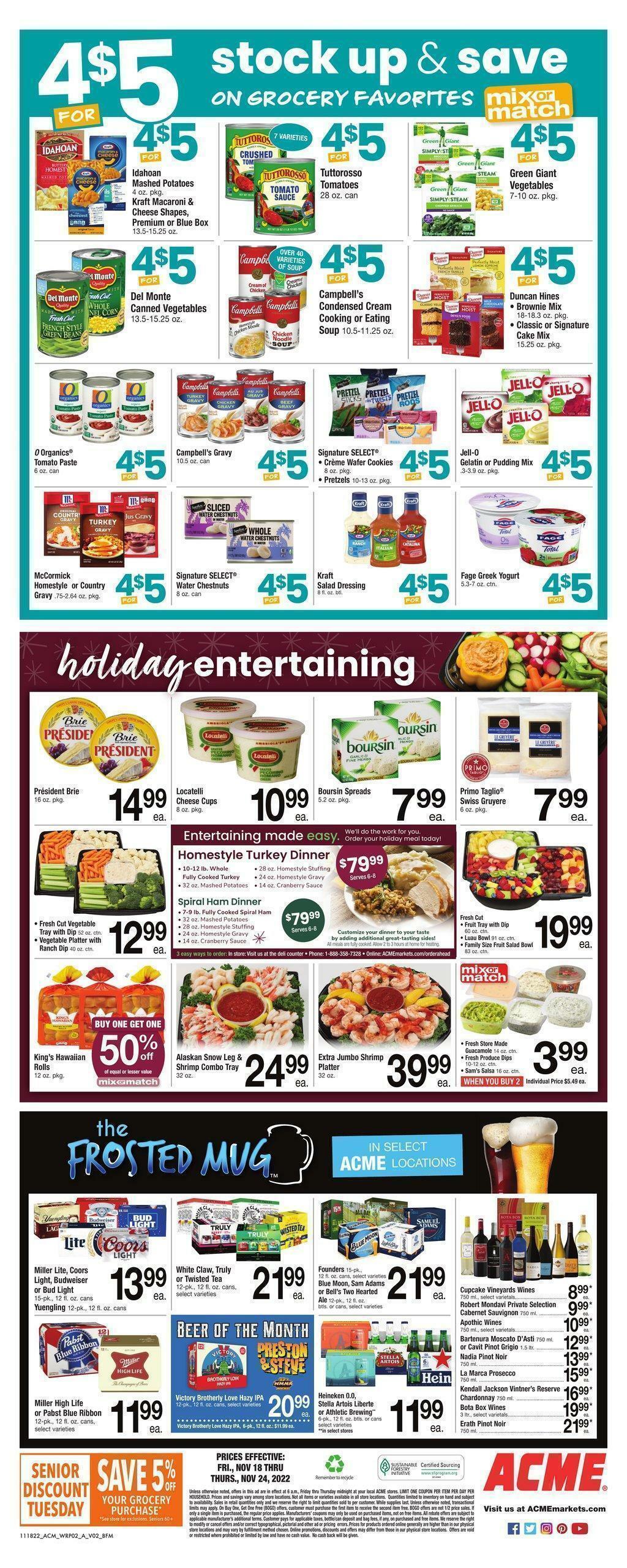 ACME Markets Weekly Ad from November 18