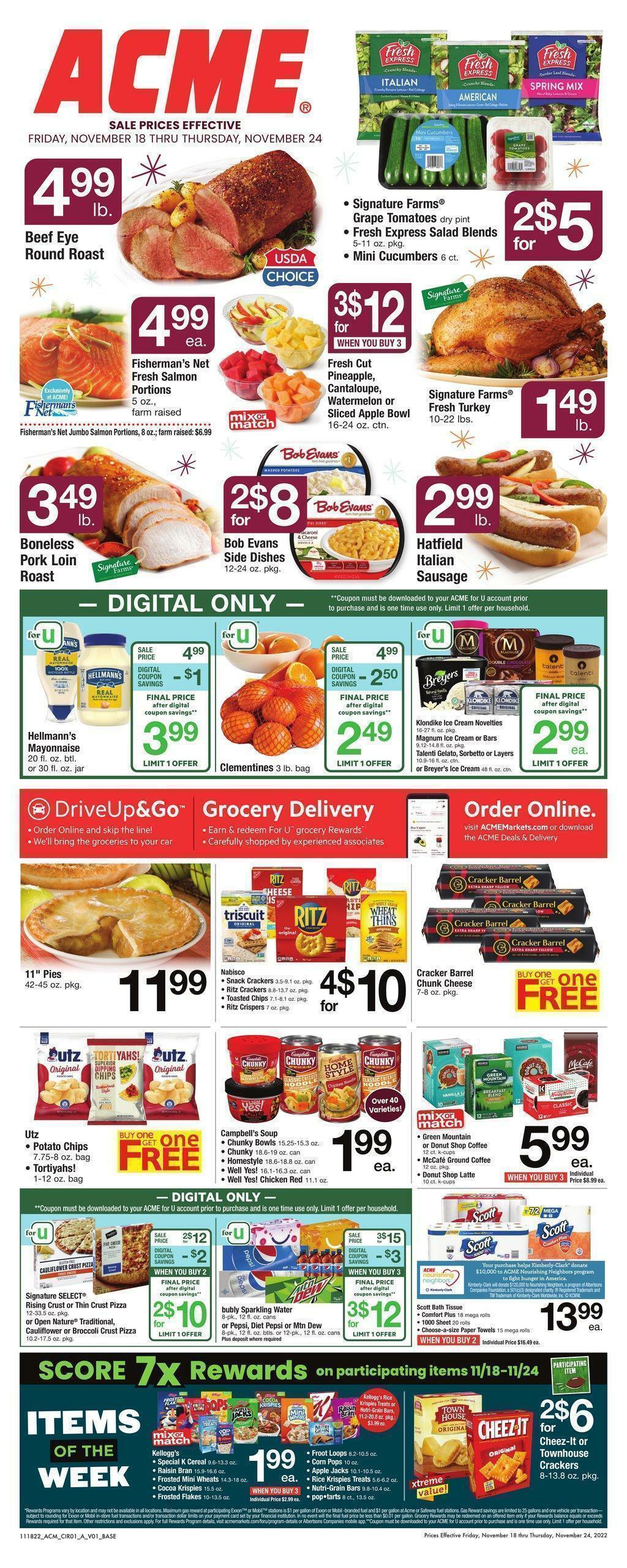 ACME Markets Weekly Ad from November 18