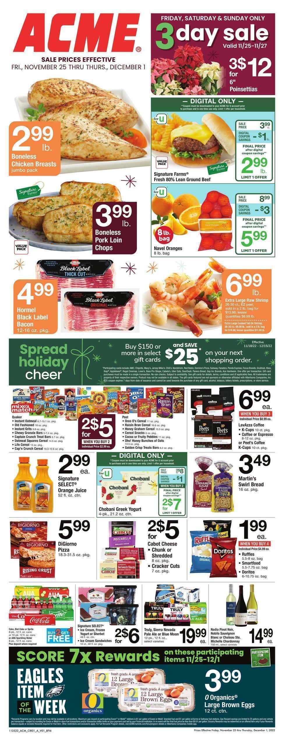 ACME Markets Weekly Ad from November 25