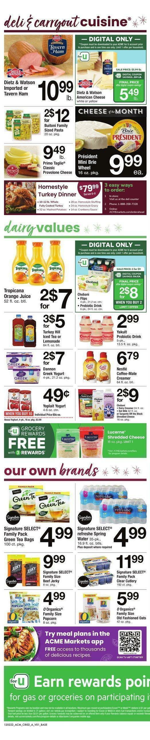 ACME Markets Weekly Ad from December 2