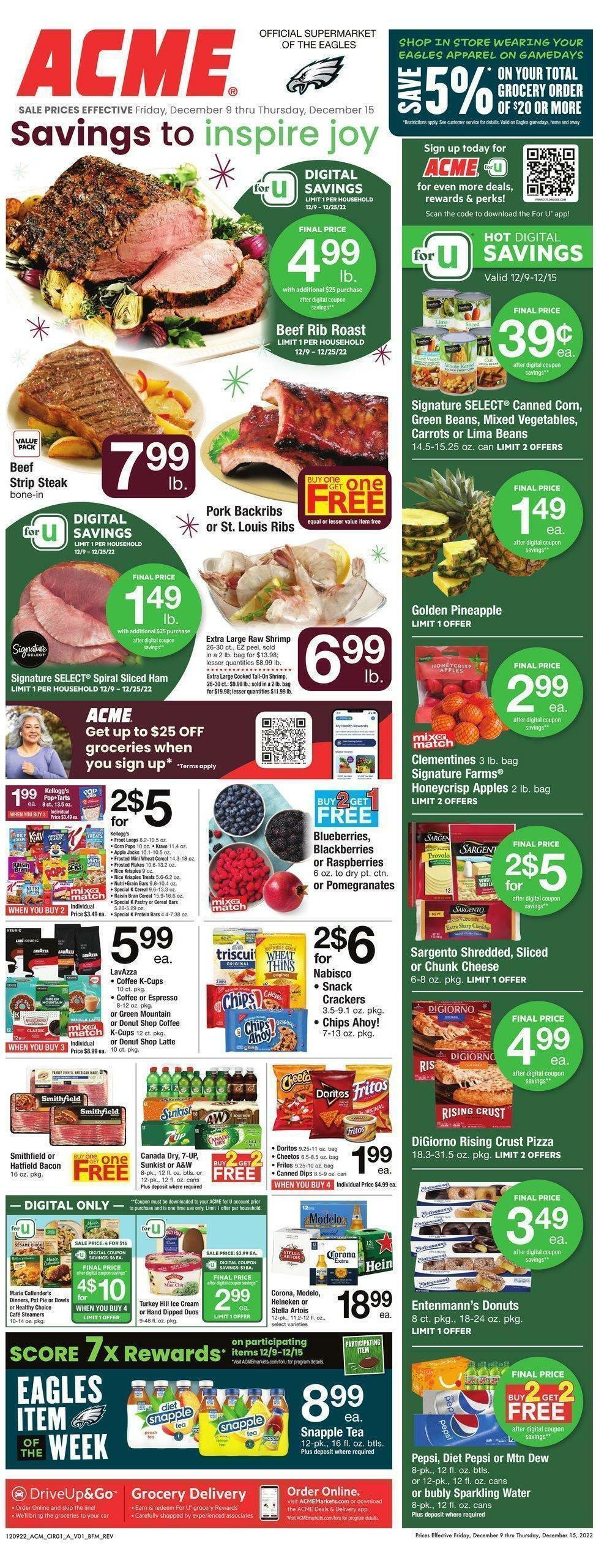 ACME Markets Weekly Ad from December 9