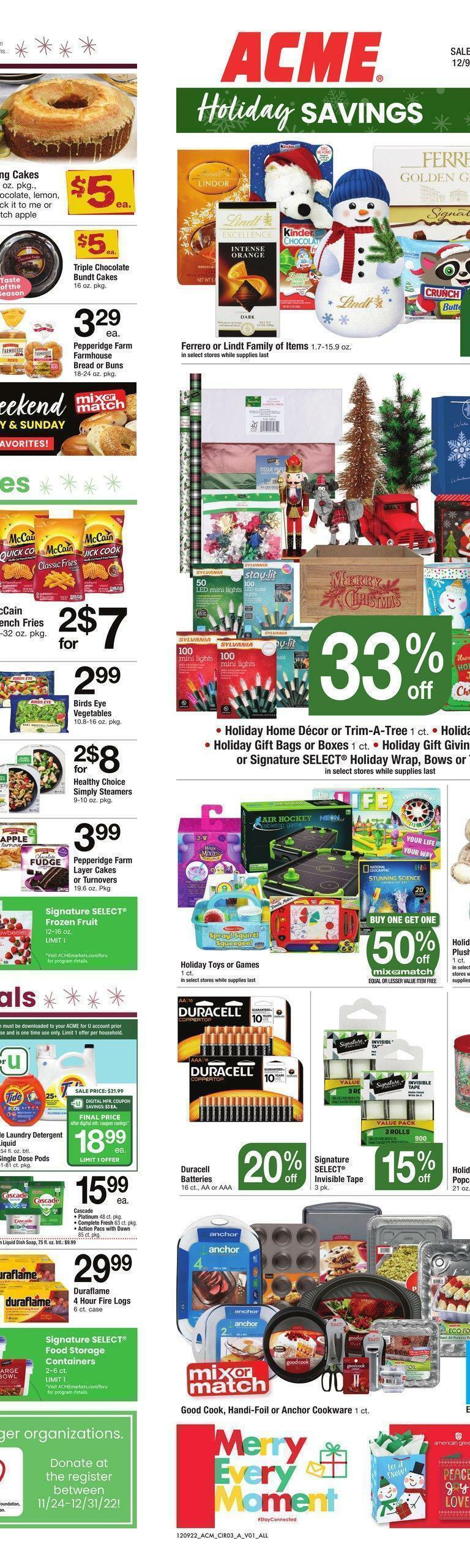 ACME Markets Weekly Ad from December 9