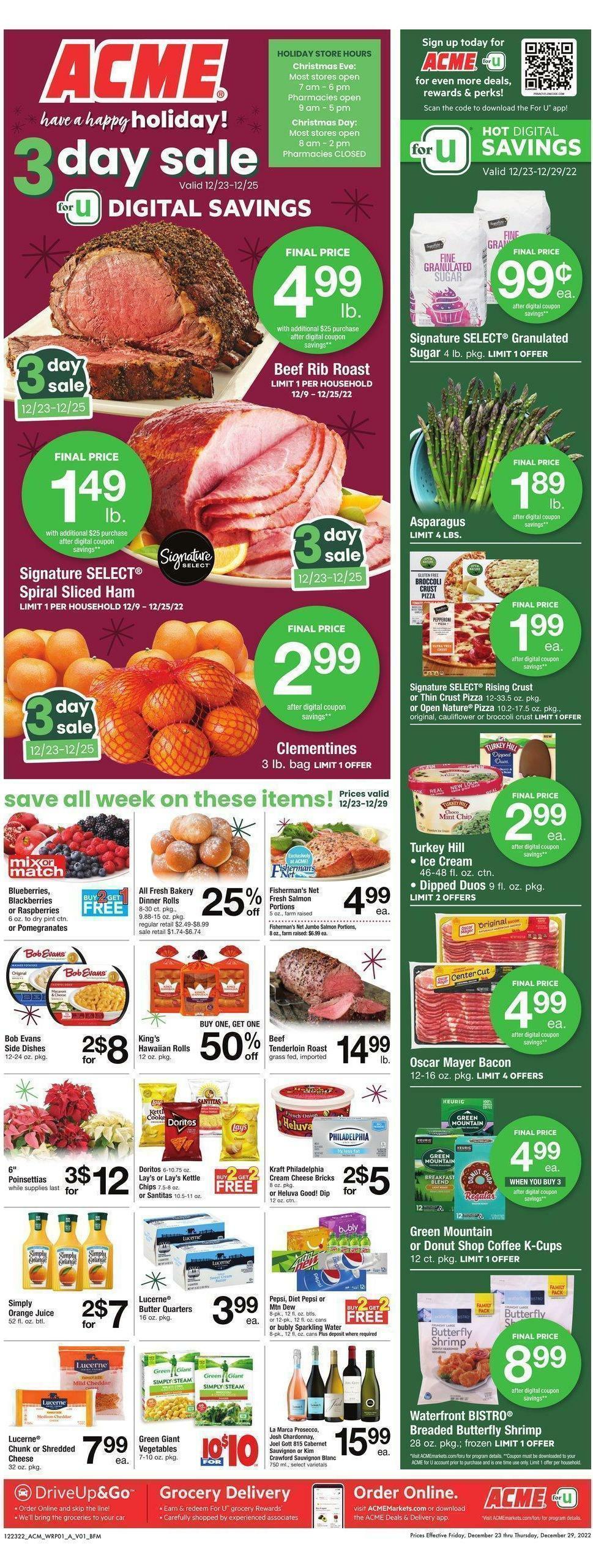 ACME Markets Weekly Ad from December 23