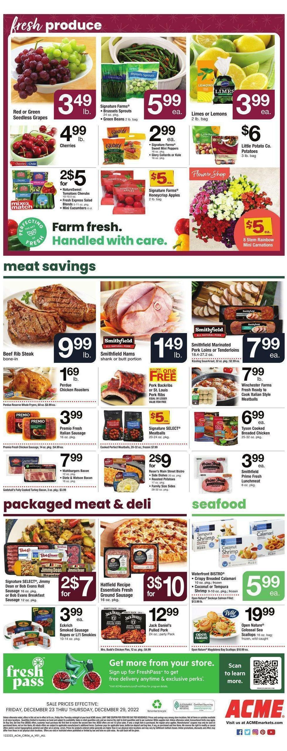 ACME Markets Weekly Ad from December 23