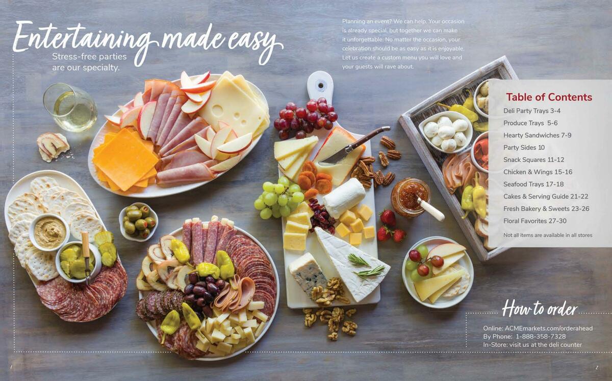 ACME Markets Entertaining Guide Weekly Ad from April 6