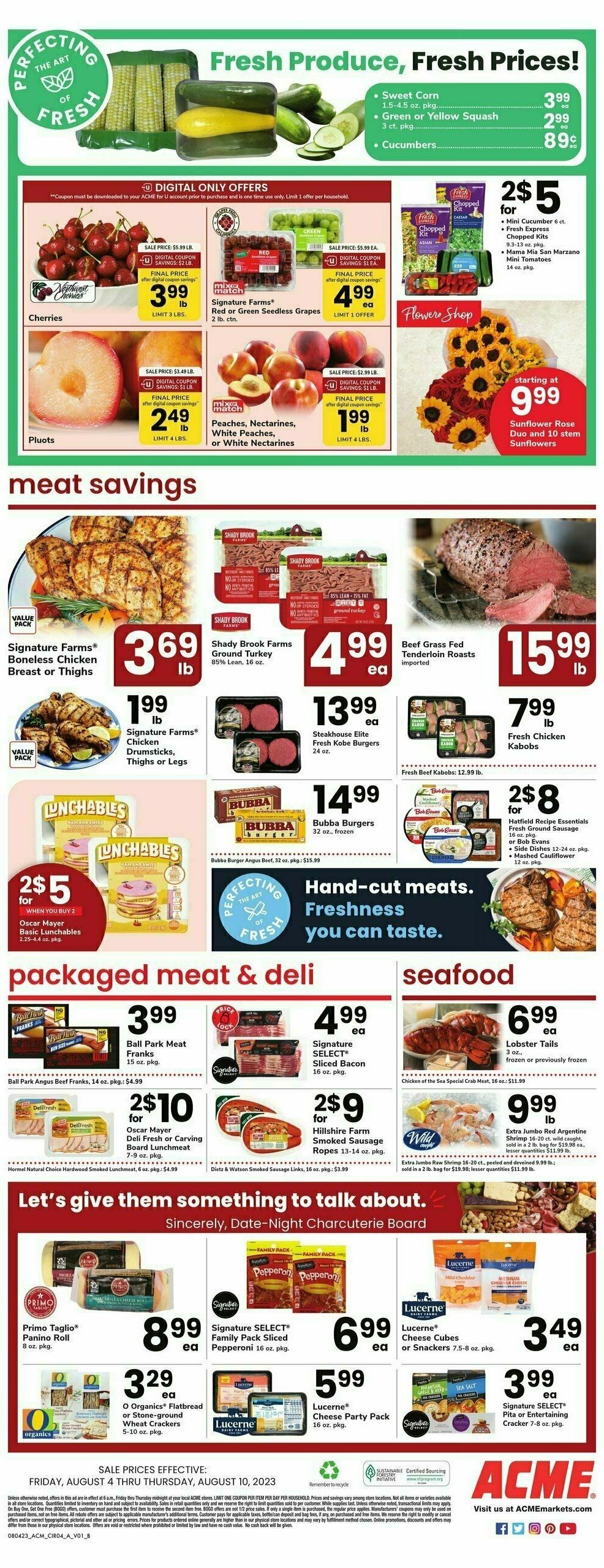 ACME Markets Weekly Ad from August 4