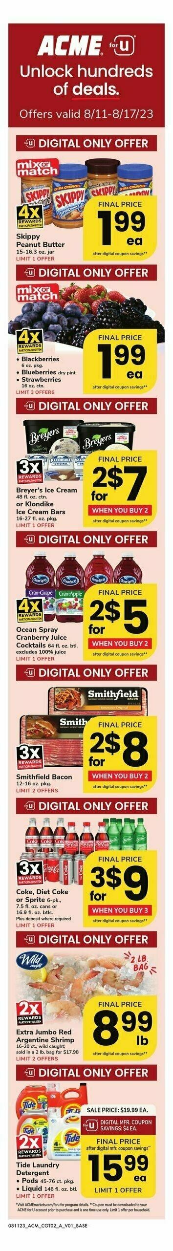 ACME Markets Weekly Ad from August 11