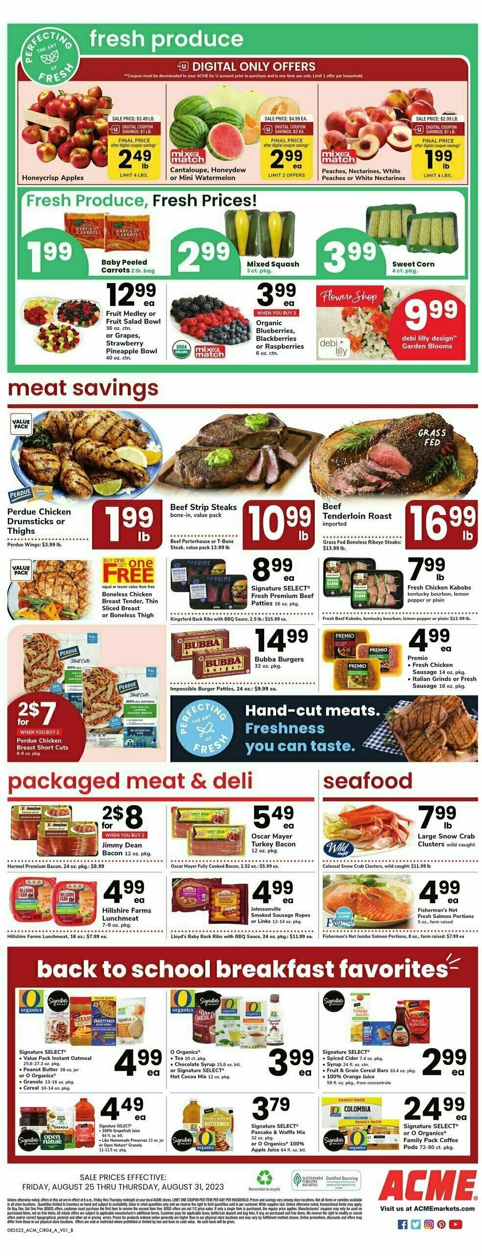 ACME Markets Weekly Ad from August 25