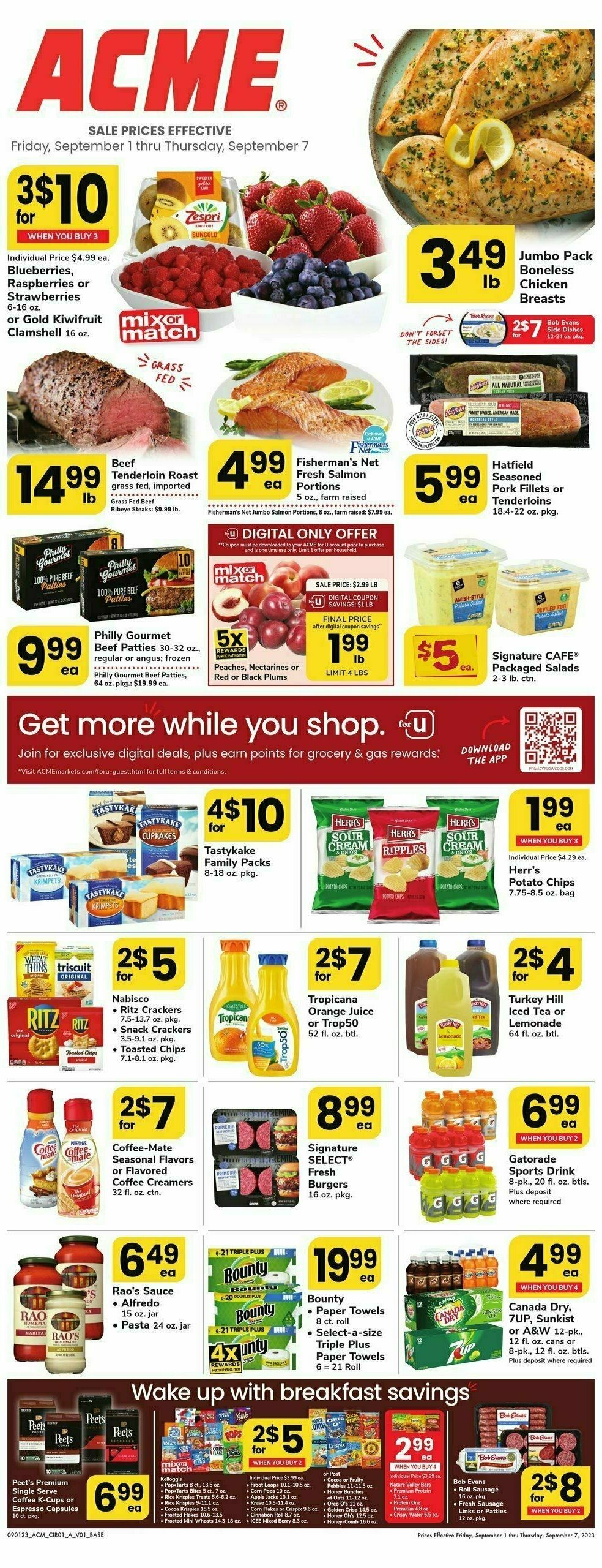 ACME Markets Weekly Ad from September 1