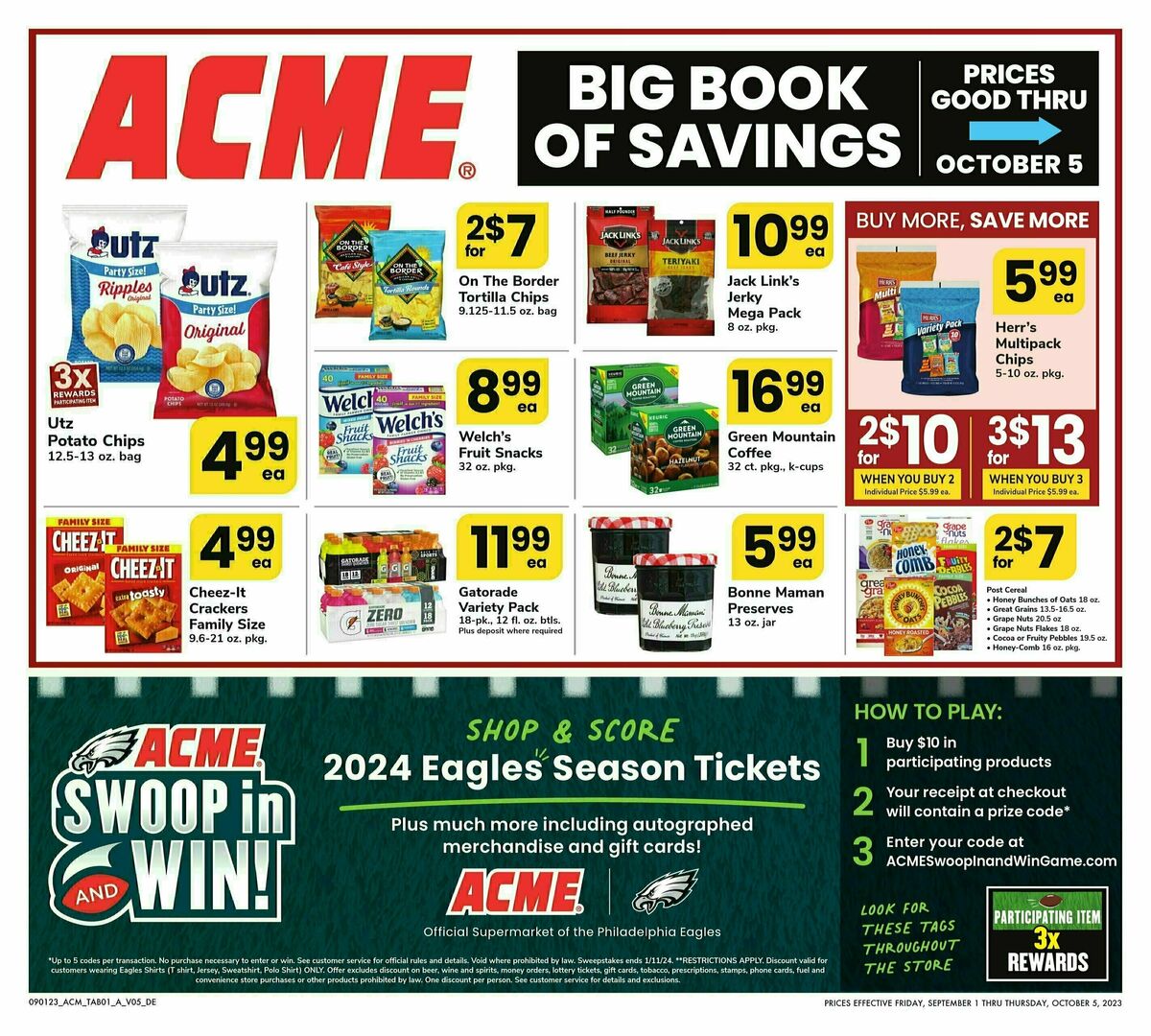 ACME Markets Big Book of Savings Weekly Ad from September 1