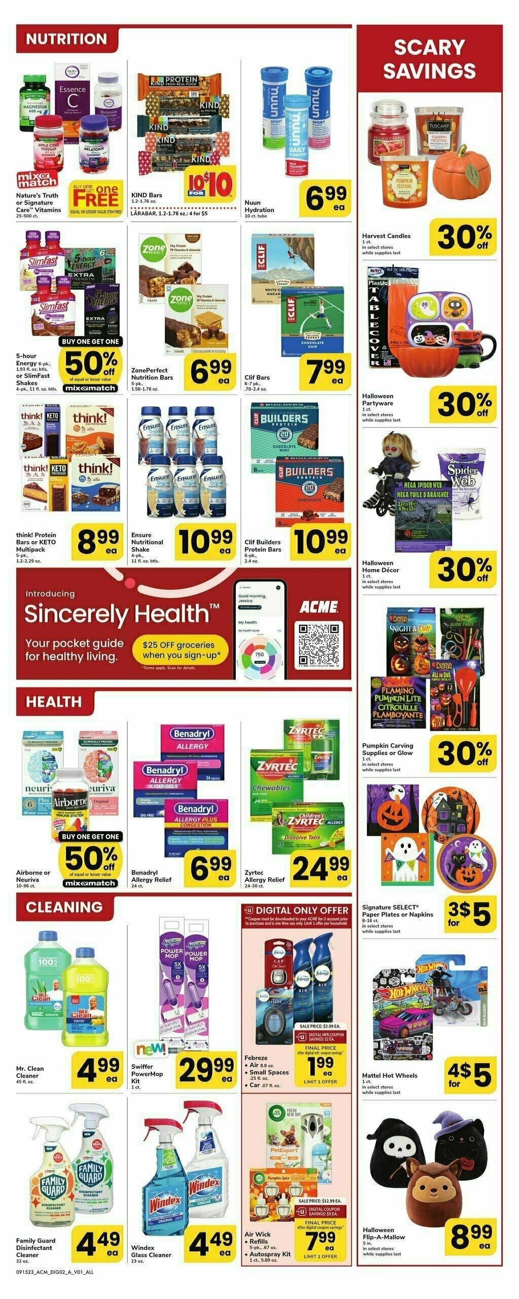 ACME Markets Health, Home & Beauty Weekly Ad from September 15