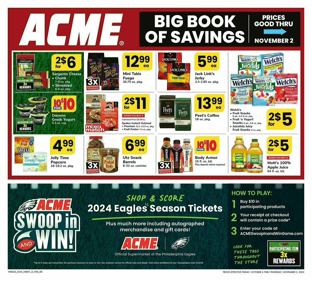 ACME Markets Big Book of Savings Weekly Ad from October 6