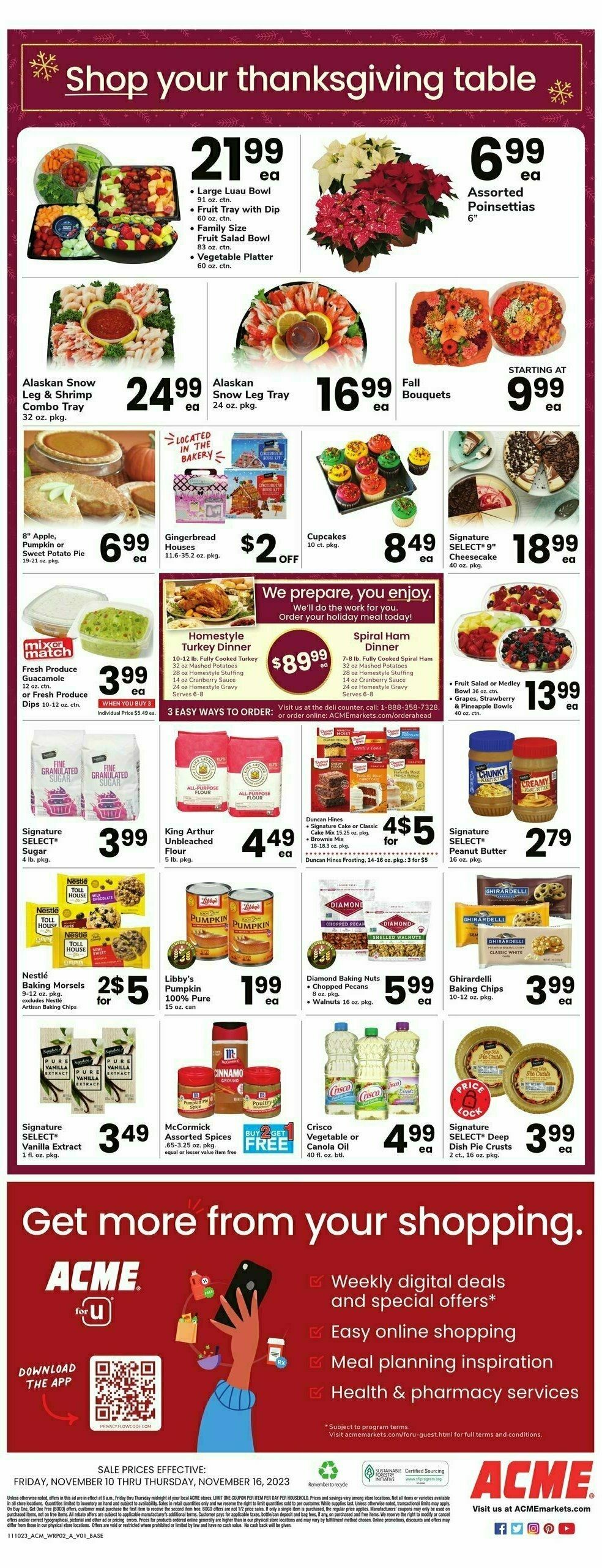 ACME Markets Weekly Ad from November 10
