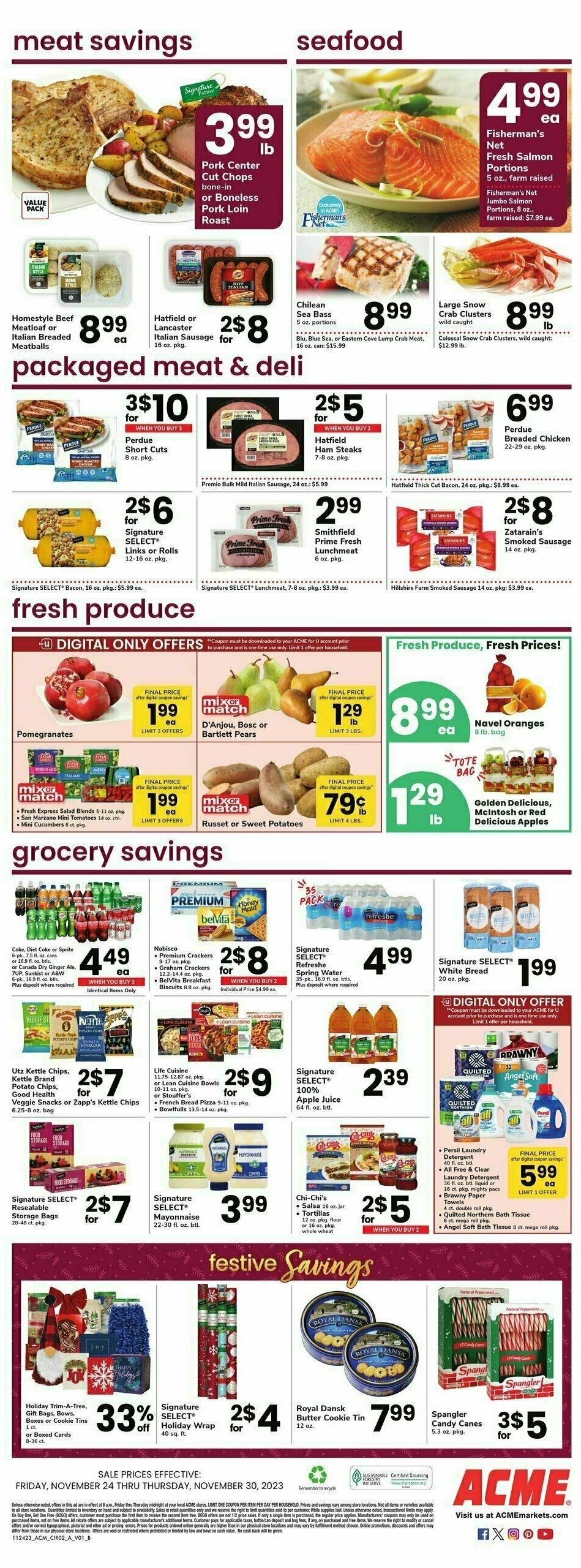 ACME Markets Weekly Ad from November 24