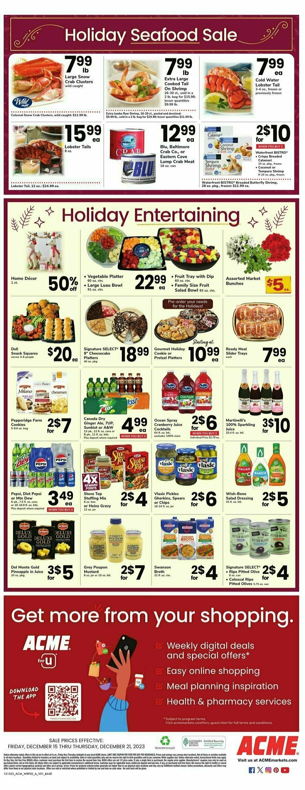 ACME Markets Weekly Ad from December 15