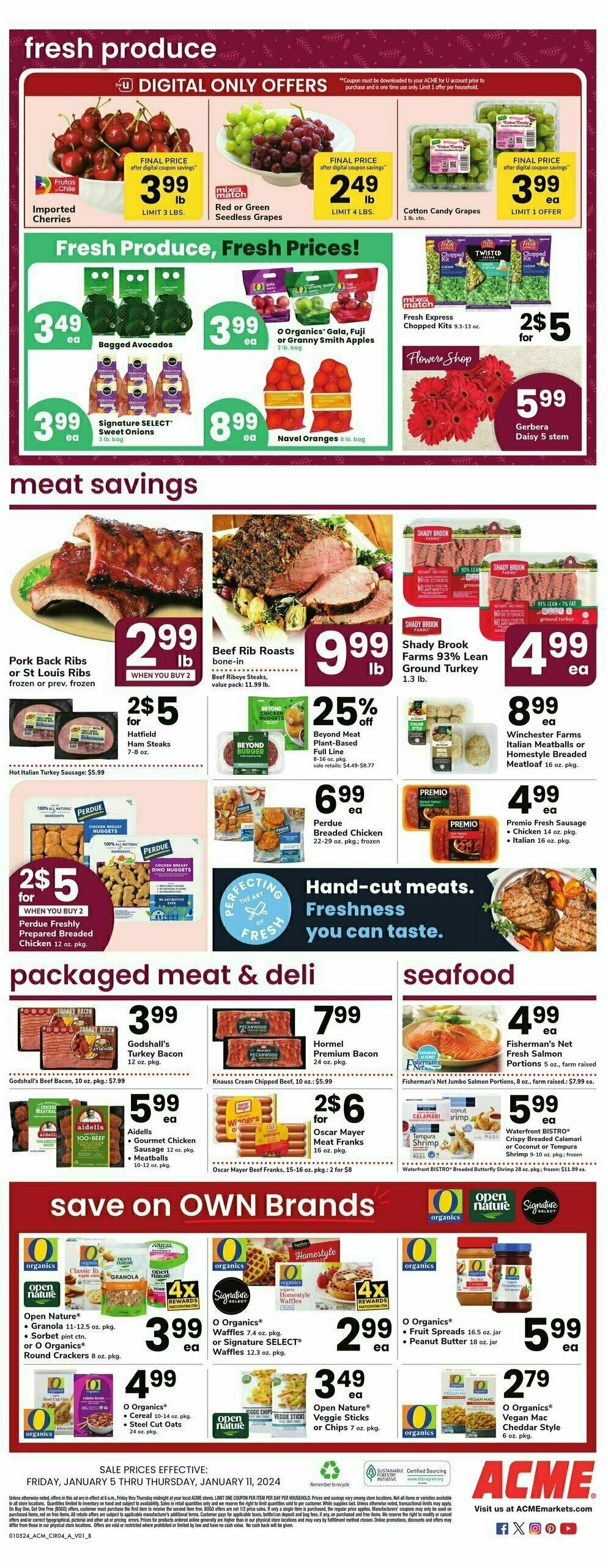 ACME Markets Weekly Ad from January 5