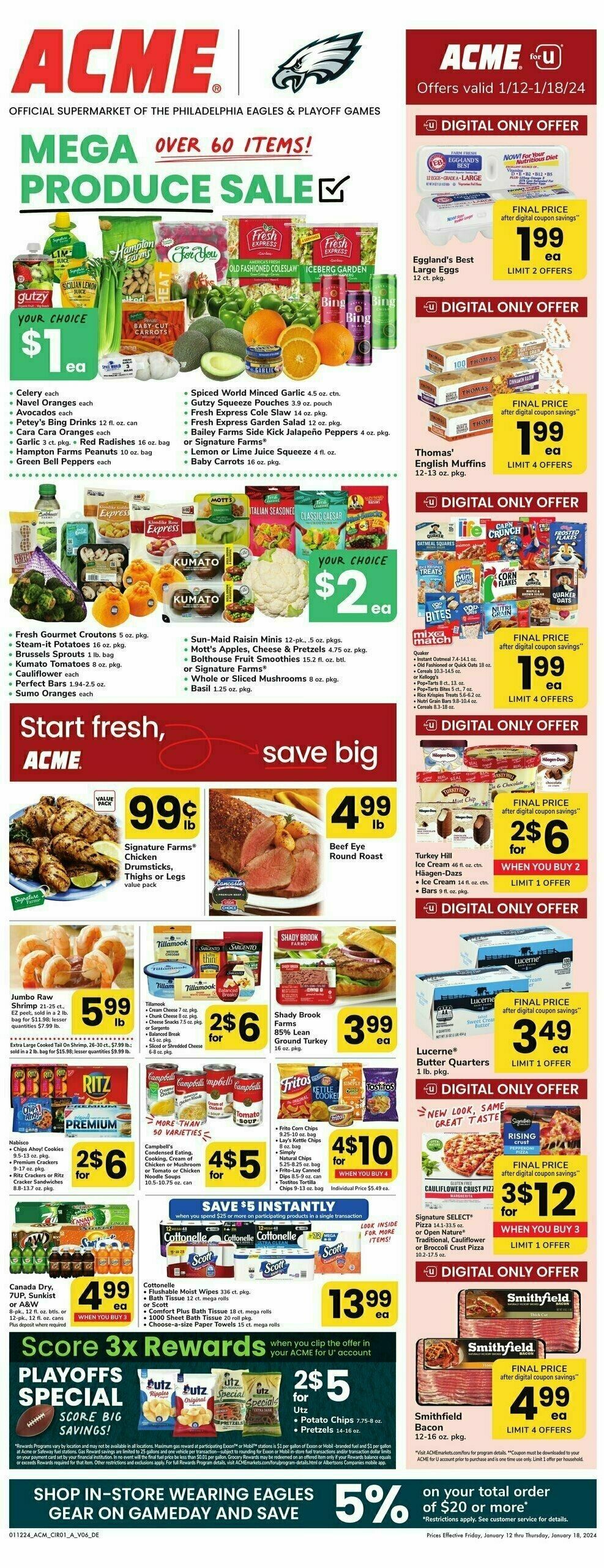 ACME Markets Weekly Ad from January 12