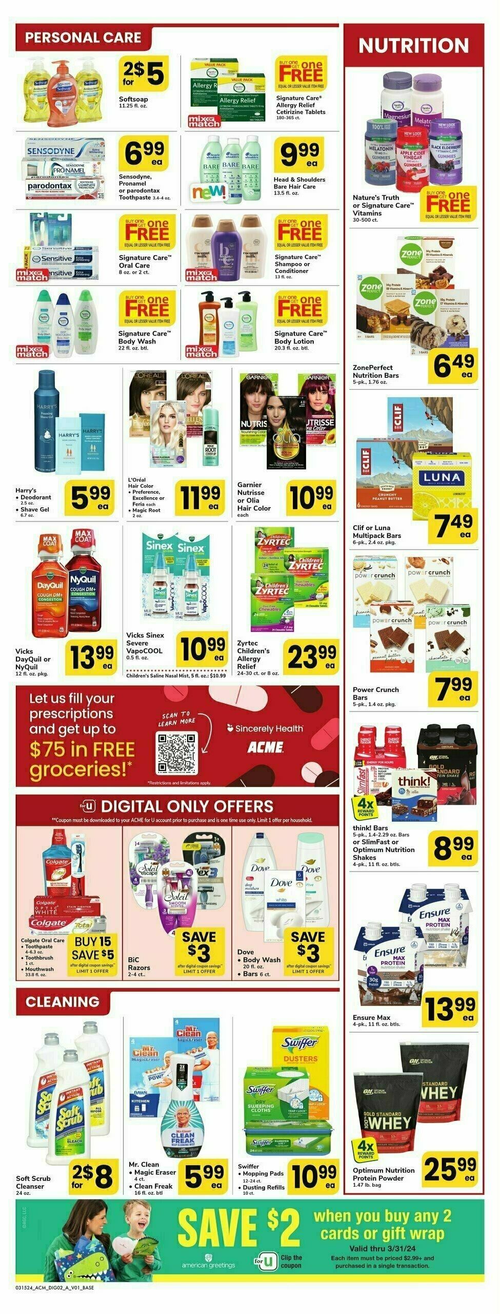 ACME Markets Health, Home & Beauty Weekly Ad from March 15