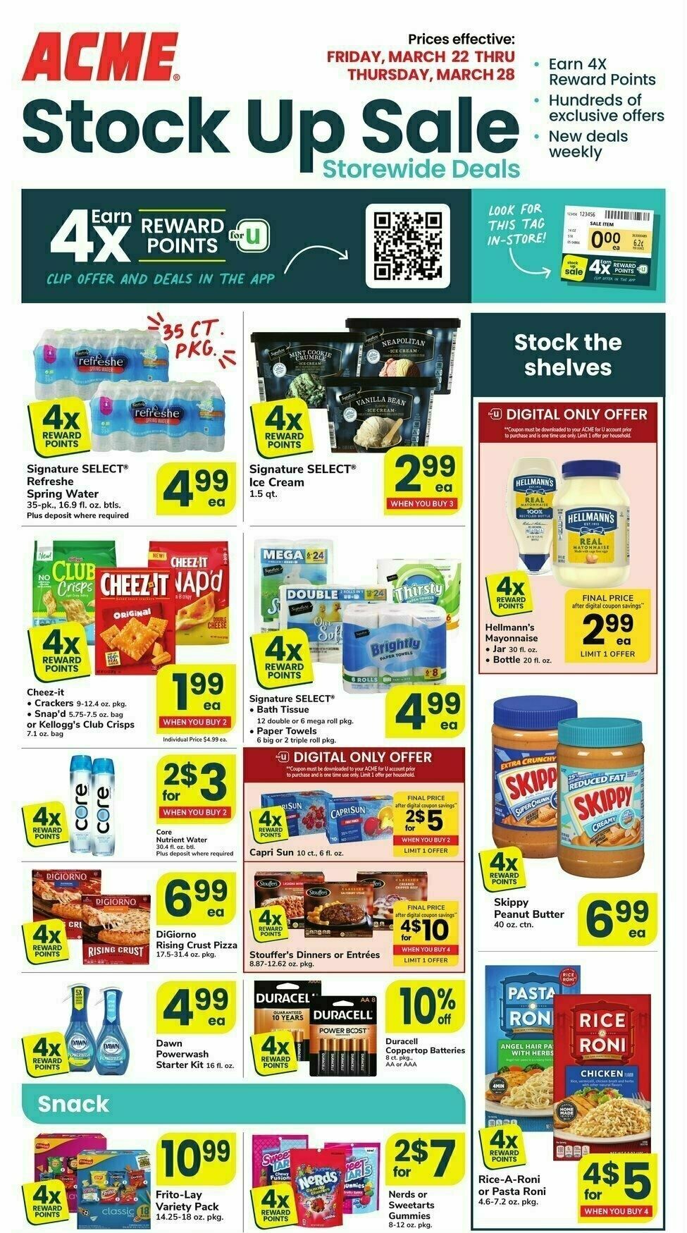 ACME Markets Stock Up Sale Weekly Ad from March 22