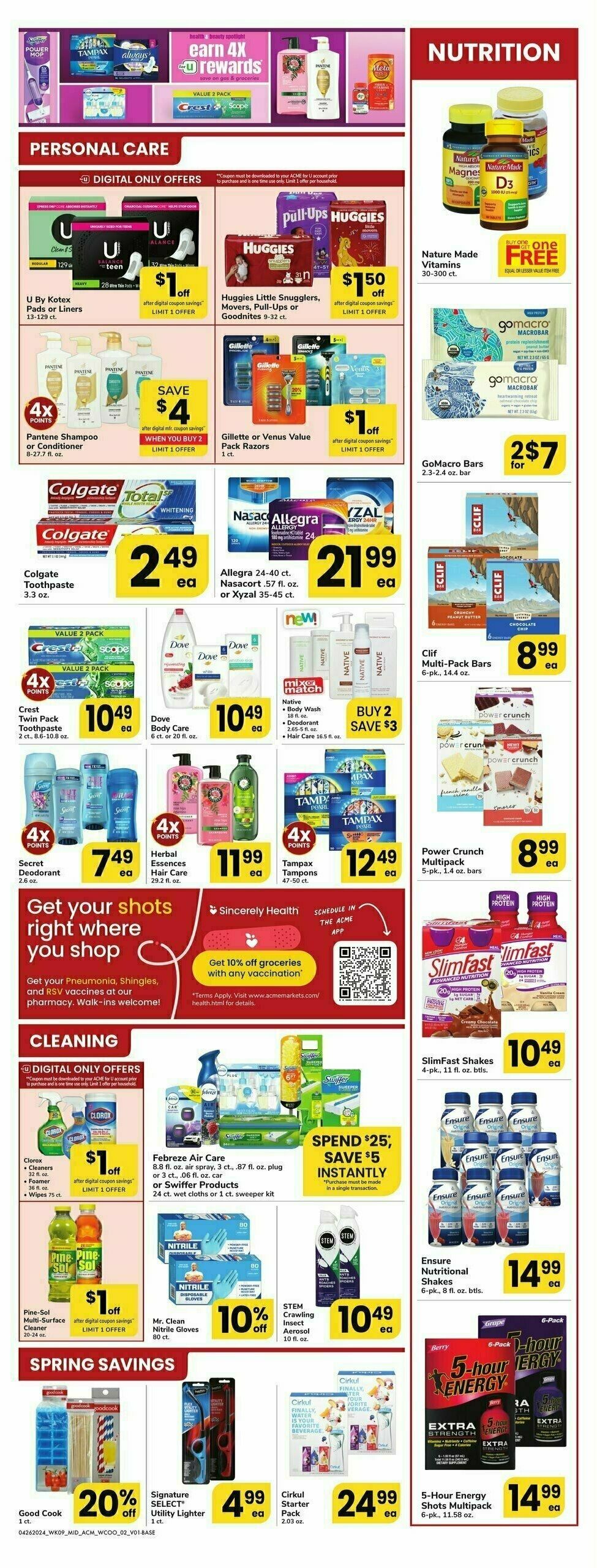 ACME Markets Health, Home & Beauty Weekly Ad from April 26