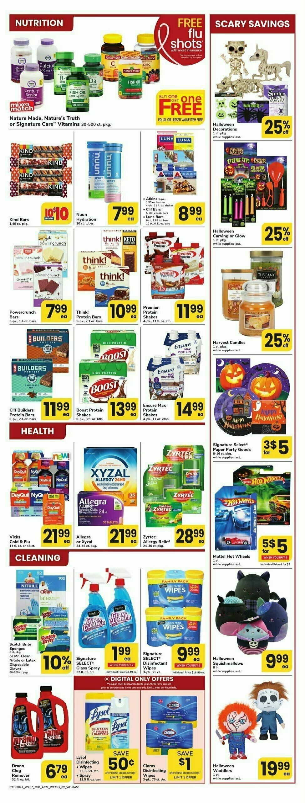 ACME Markets Health, Home & Beauty Weekly Ad from September 13