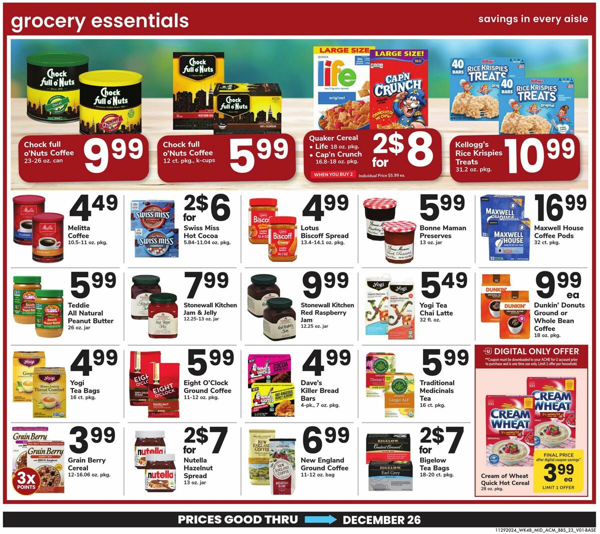 ACME Markets Big Book Savings Weekly Ad from November 29