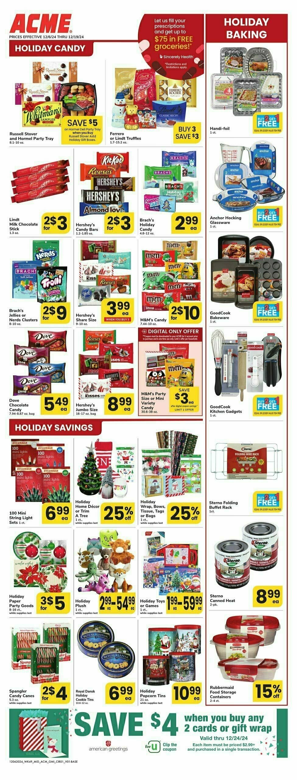 ACME Markets Weekly Ad from December 6