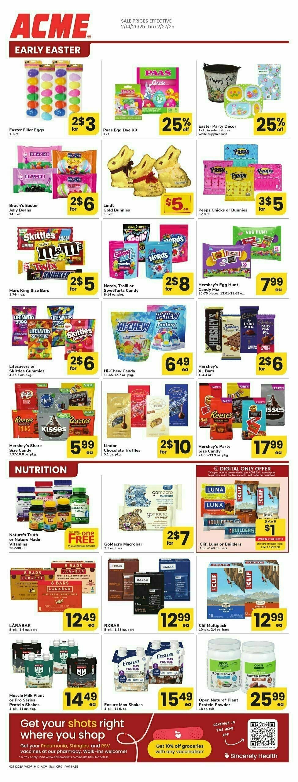 ACME Markets Weekly Ad from February 14