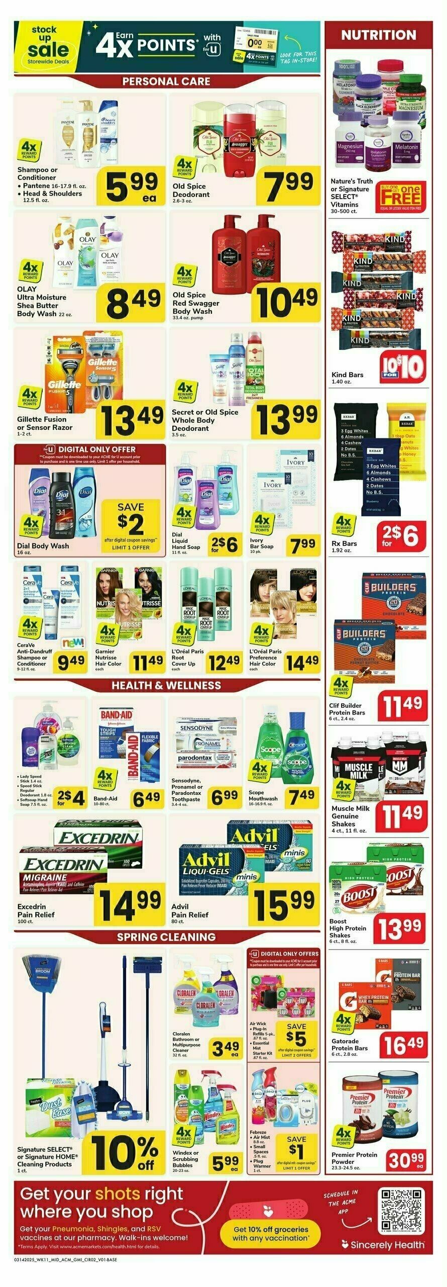 ACME Markets Health, Home & Beauty Weekly Ad from March 14