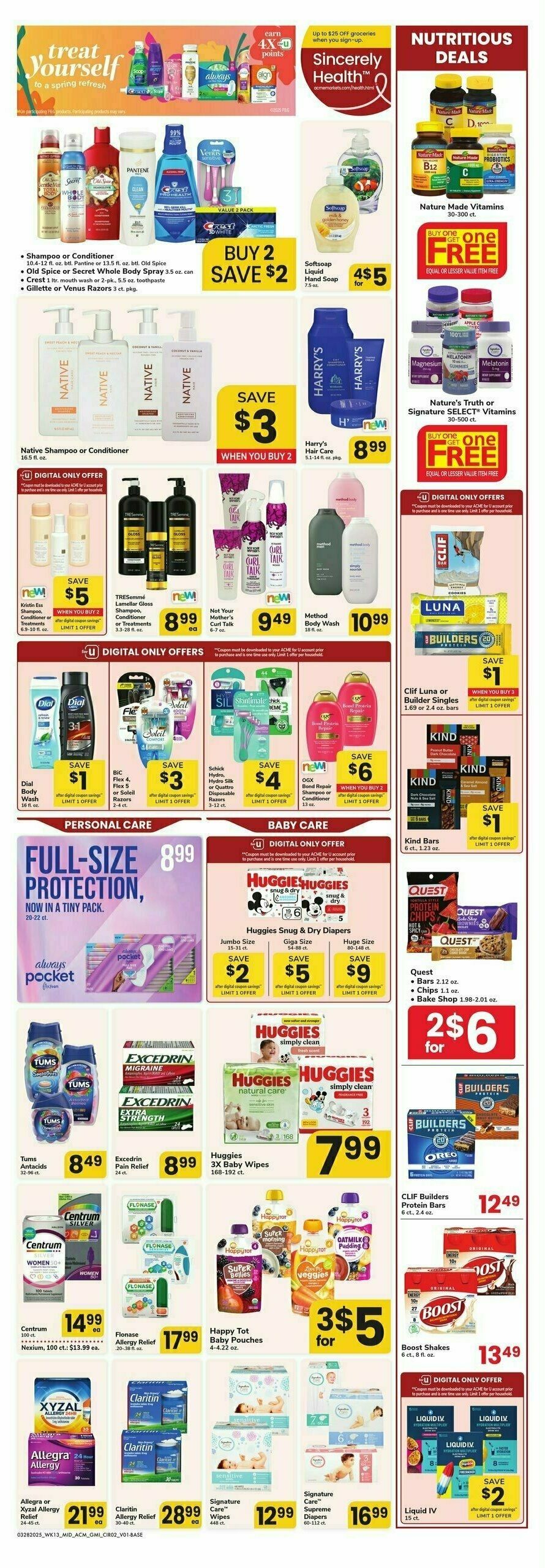 ACME Markets Health, Home & Beauty Weekly Ad from March 28
