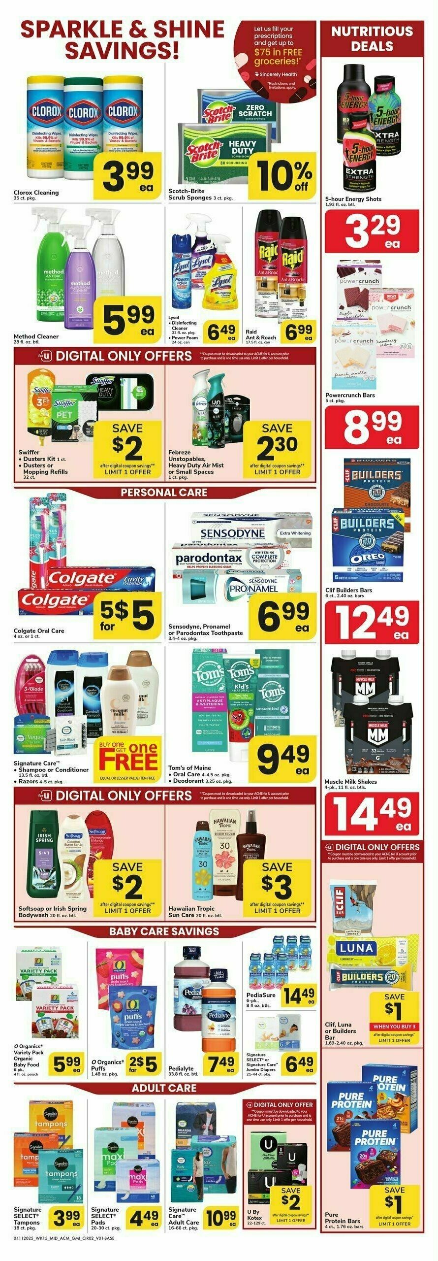ACME Markets Health, Home & Beauty Weekly Ad from April 11