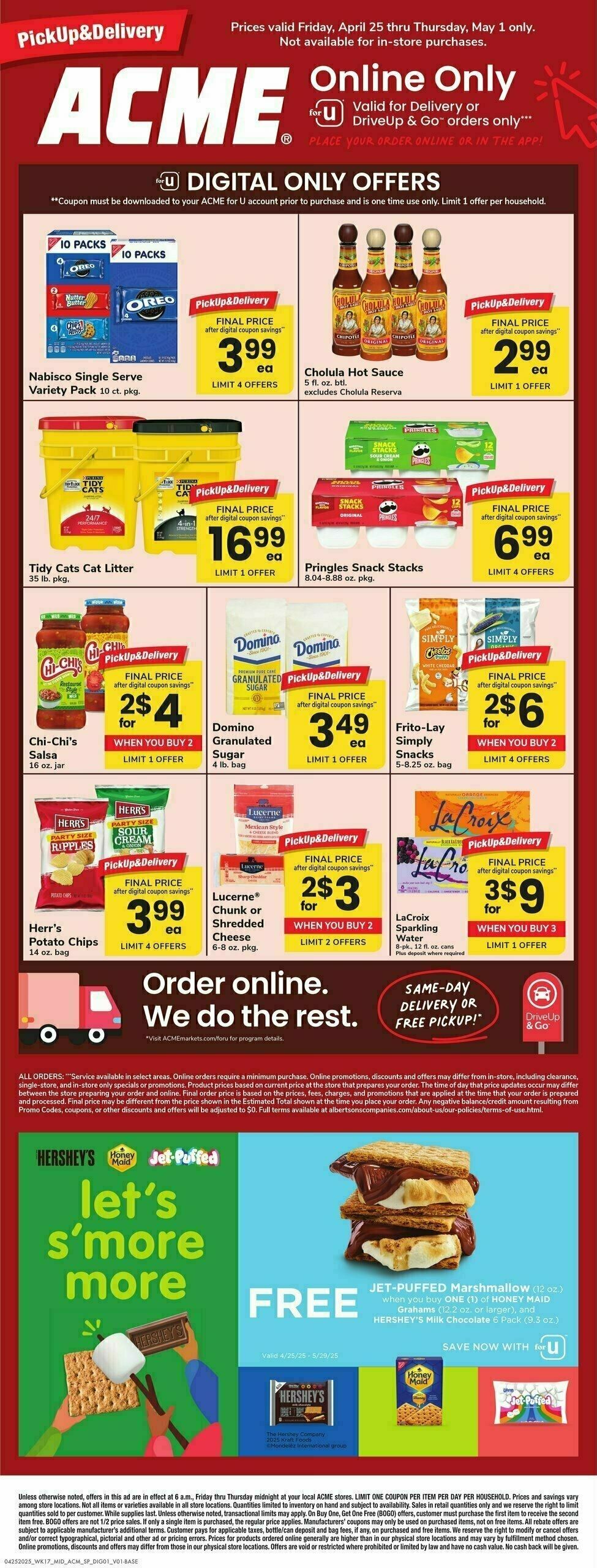 ACME Markets Bonus Online Savings Weekly Ad from April 25
