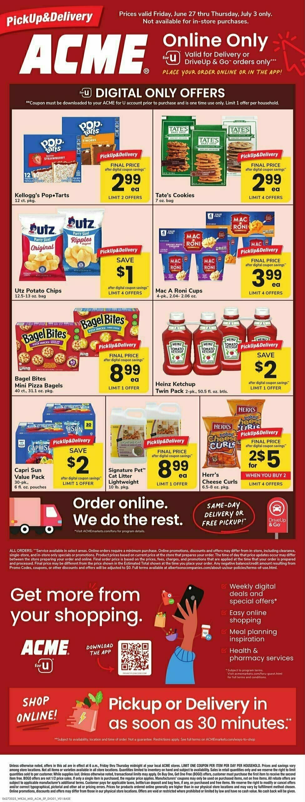 ACME Markets Bonus Online Savings Weekly Ad from June 27