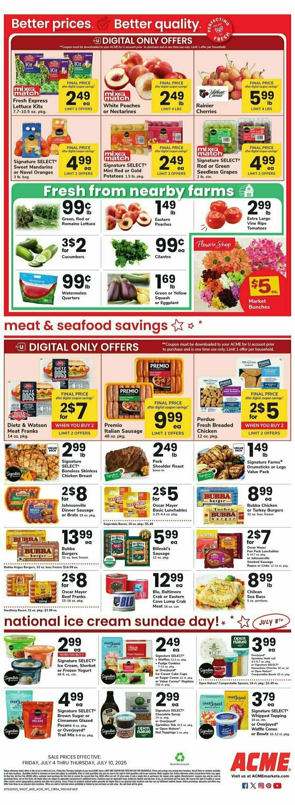 ACME Markets Weekly Ad from July 4